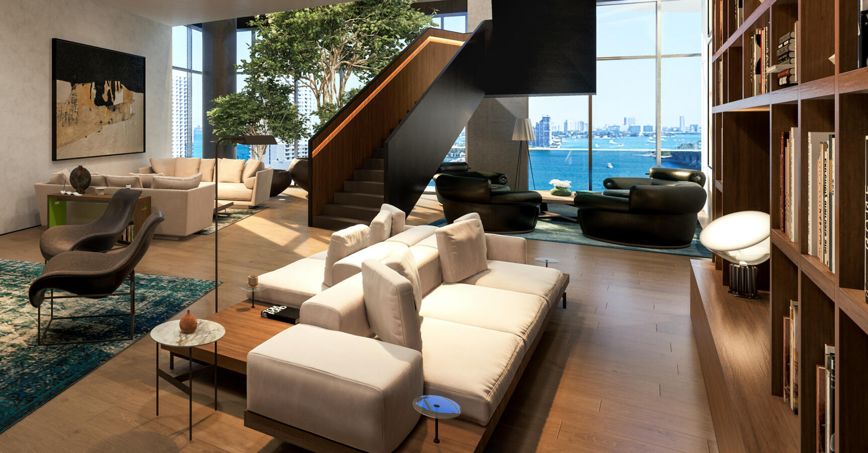 Sala de lectura y descanso