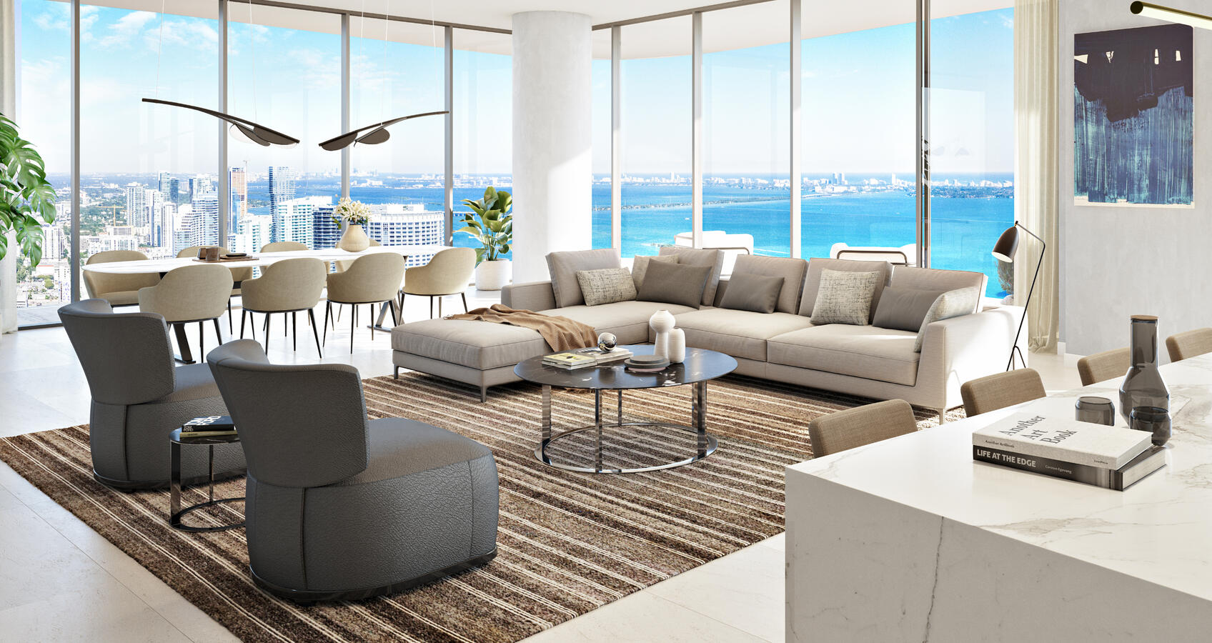 Sala de estar contemporánea